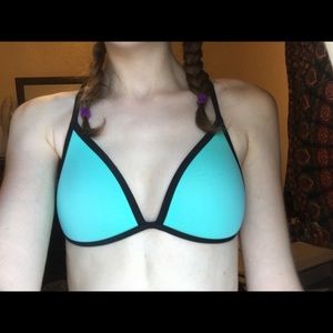 PINK turquoise bikini top